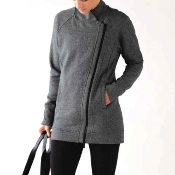 lululemon athletica Jackets & Blazers - Lululemon back to it wrap asymmetrical zip up jacket 2